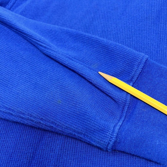 Callaway XL Blue Sweater Button Thermal Pullover Long Sleeve With Collar *AS IS* - Picture 7 of 9